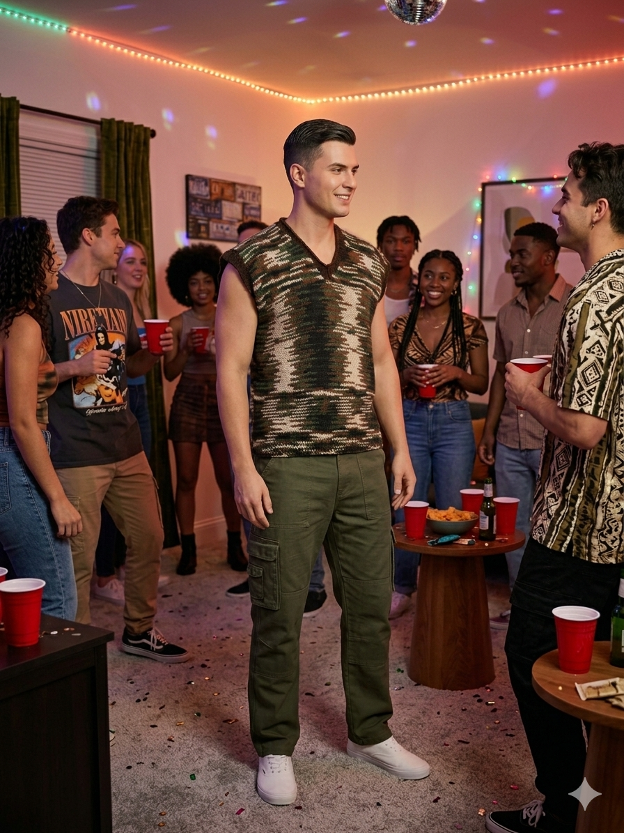 Camo Sweater Vest
