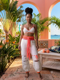 Handmade Crochet Boho Beach Pants – Cozy Lounge Wear (Copy)